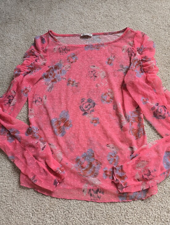 Free People Tops - Free People Lady Lux Printed Layering Top Intimately Line Womens Size Small